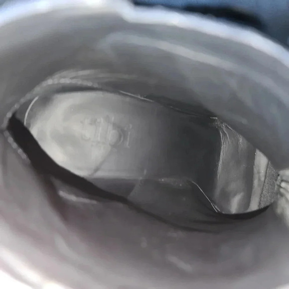 Tibi | Navy Blue & Black Piper Block Heeled Booties Sz 39.5 - Picture 12 of 12